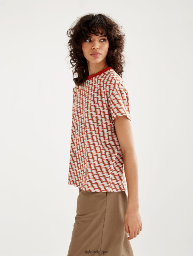 Aigle vêtements t-shirt à manches courtes goji pr femmes HV42L2574