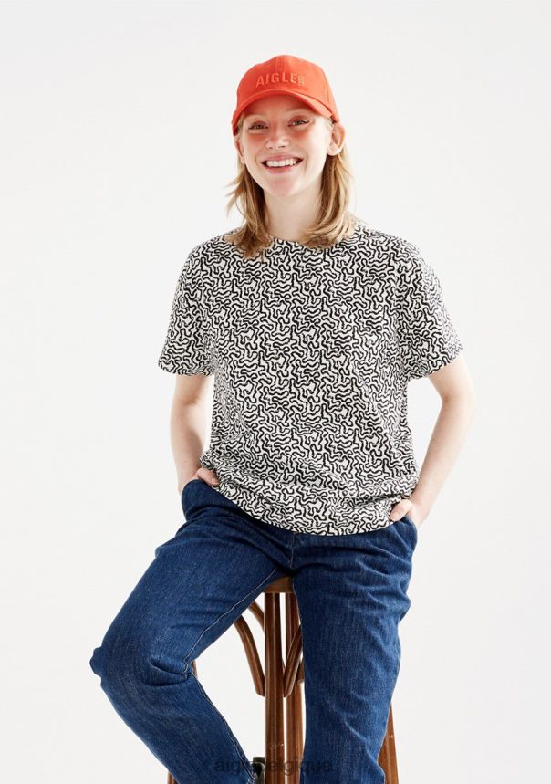 Aigle vêtements t-shirt à manches courtes lait pr femmes HV42L2563