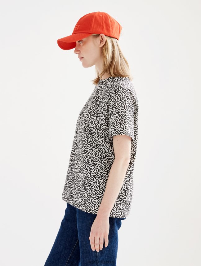 Aigle vêtements t-shirt à manches courtes lait pr femmes HV42L2563