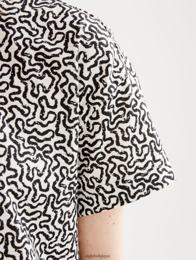 Aigle vêtements t-shirt à manches courtes lait pr femmes HV42L2563