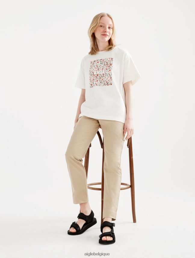 Aigle vêtements t-shirt manches courtes liberty & imprimé lait femmes HV42L2514