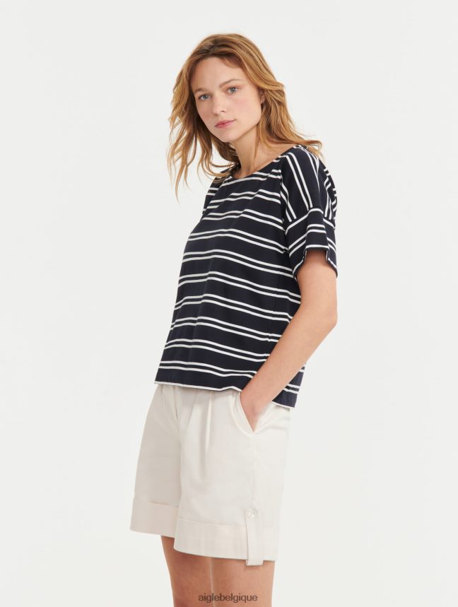 Aigle vêtements t-shirt marinière fabriqué en france empire st femmes HV42L2530