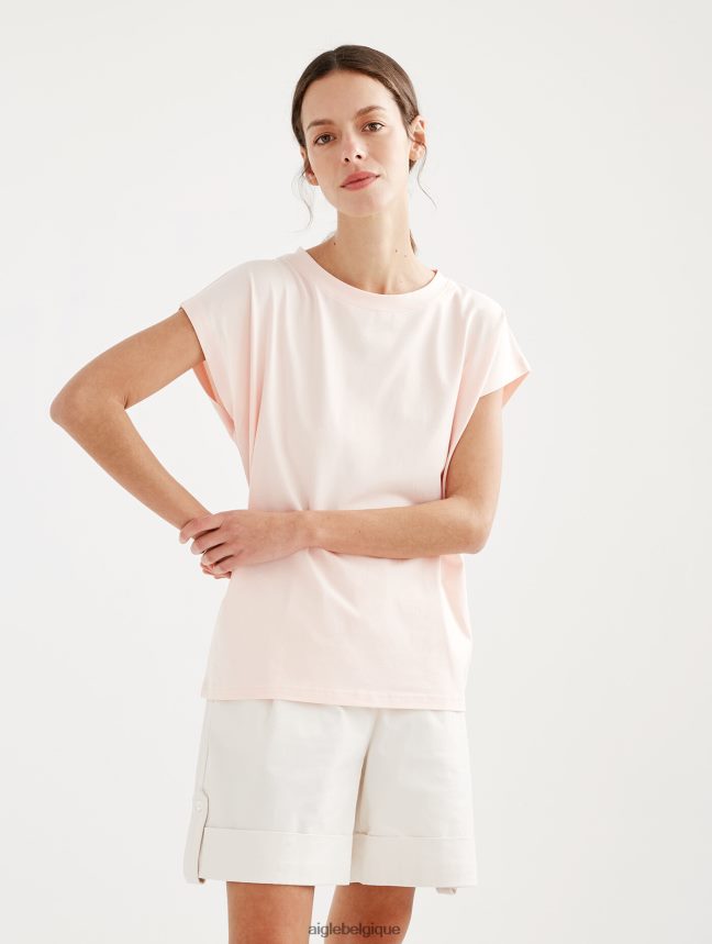 Aigle vêtements t-shirt à épaules tombantes cerisier femmes HV42L2708