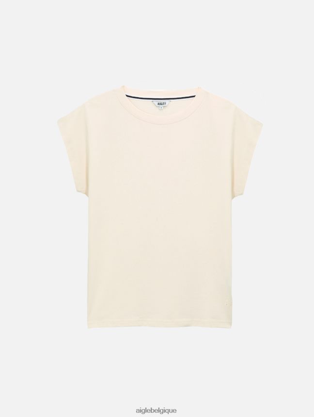 Aigle vêtements t-shirt à épaules tombantes lait femmes HV42L2450