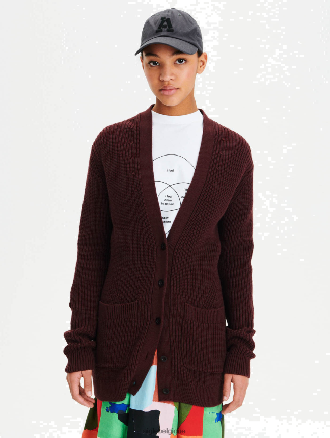 Aigle vêtements cardigan en coton biologique truquer femmes HV42L2619