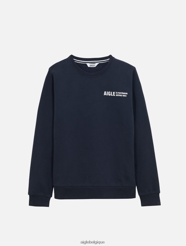 Aigle vêtements sweat-shirt à col rond brossé avec imprimé sur la poitrine Empire femmes HV42L2545