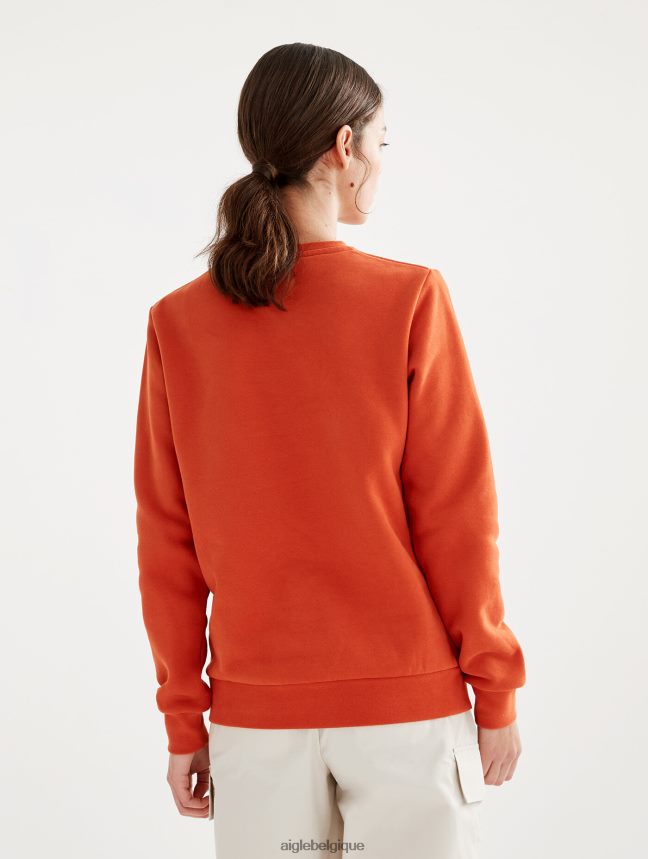 Aigle vêtements sweat-shirt à col rond brossé avec imprimé sur la poitrine goji femmes HV42L2539