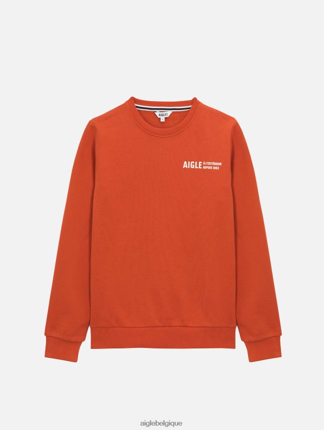 Aigle vêtements sweat-shirt à col rond brossé avec imprimé sur la poitrine goji femmes HV42L2539