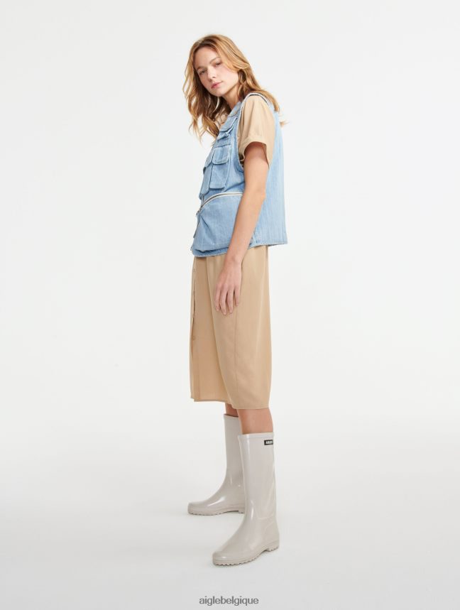 Aigle vêtements robe-chemise à manches courtes osier femmes HV42L2687