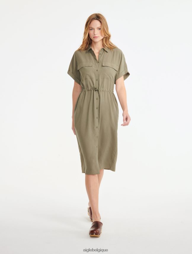 Aigle vêtements robe-chemise à manches courtes taillis femmes HV42L2694