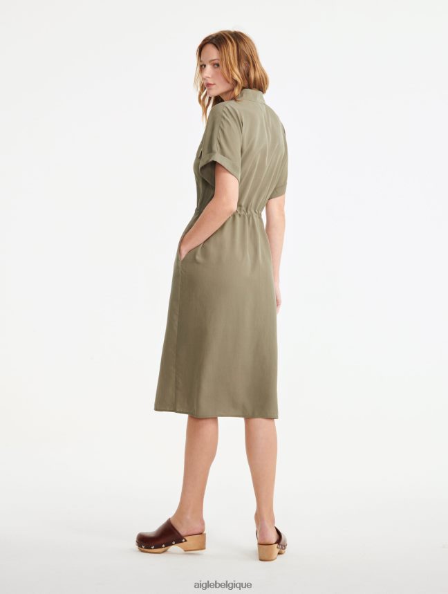 Aigle vêtements robe-chemise à manches courtes taillis femmes HV42L2694