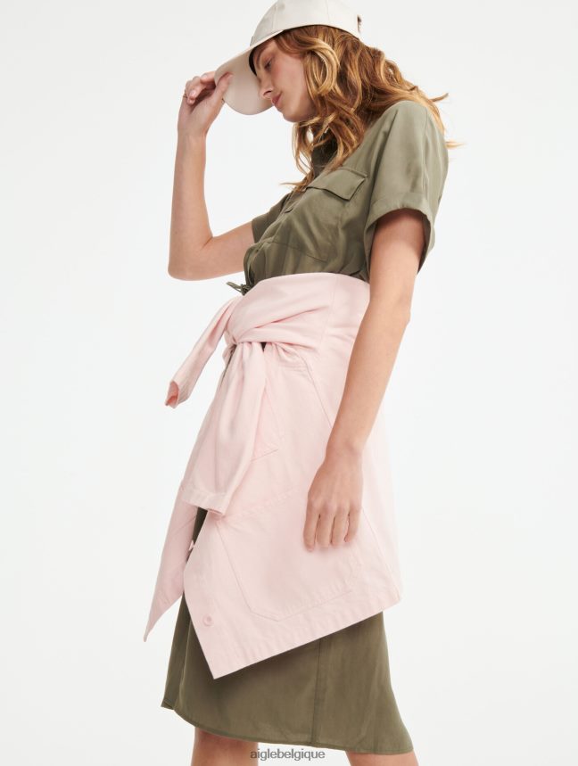 Aigle vêtements robe-chemise à manches courtes taillis femmes HV42L2694