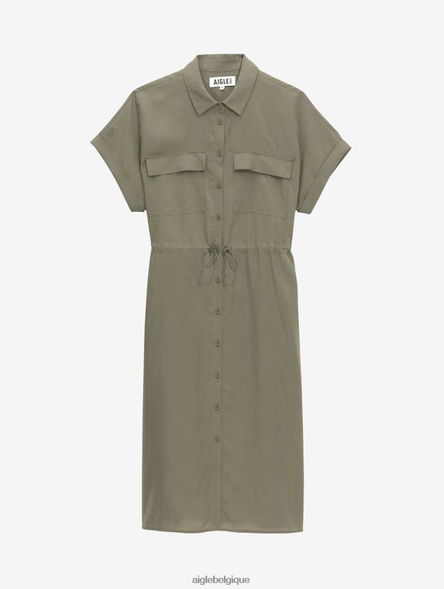 Aigle vêtements robe-chemise à manches courtes taillis femmes HV42L2694