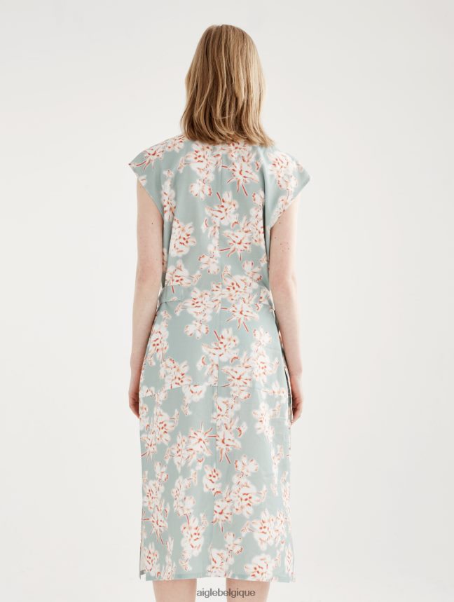 Aigle vêtements robe mi-longue boutonnée ajustée sur l\'ensemble réséda pr femmes HV42L2558