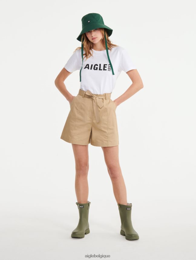 Aigle vêtements short paper bag à ceinture osier femmes HV42L2683