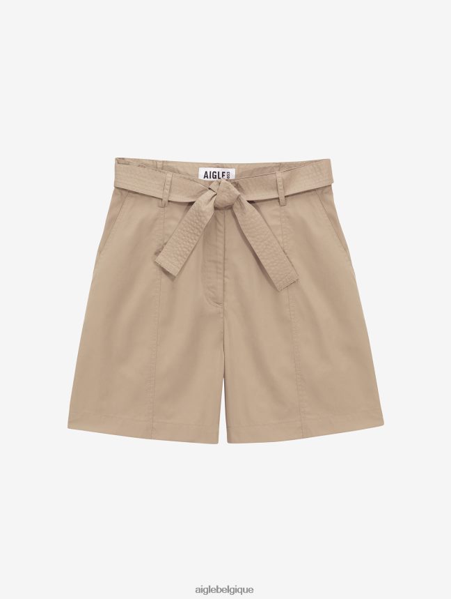 Aigle vêtements short paper bag à ceinture osier femmes HV42L2683