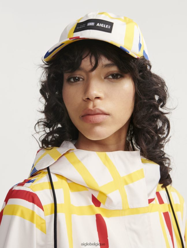 Aigle x Centre Pompidou accessoires casquette imprimée Mondrian Hommes HV42L2402