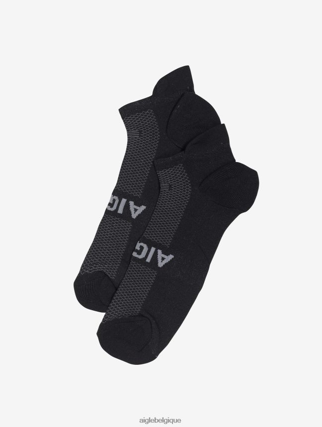 Aigle accessoires chaussettes basses jacquard avec renfort noir Hommes HV42L2398