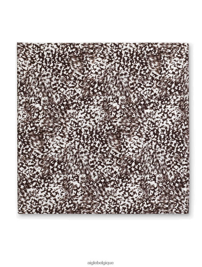 Aigle accessoires écharpe imprimée en coton biologique et soie fudge pr Hommes HV42L2403