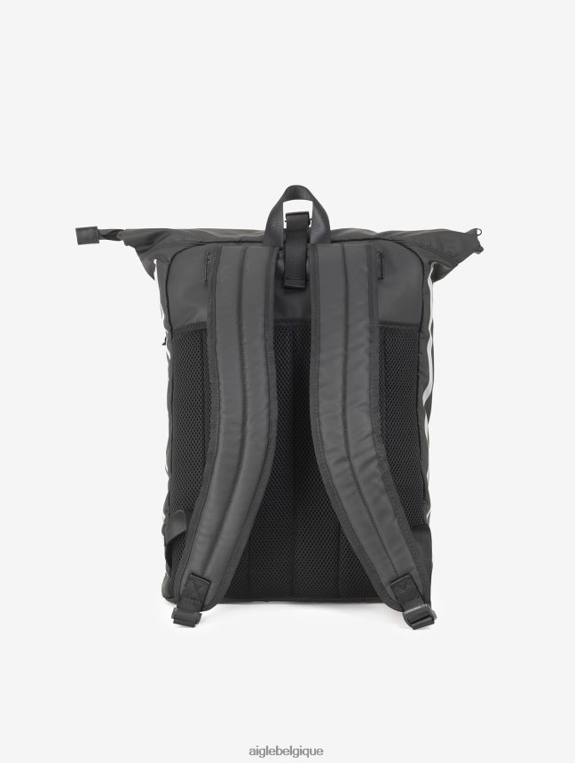 Aigle accessoires sac à dos urbain déperlant en rouleau 29l noir Hommes HV42L2372