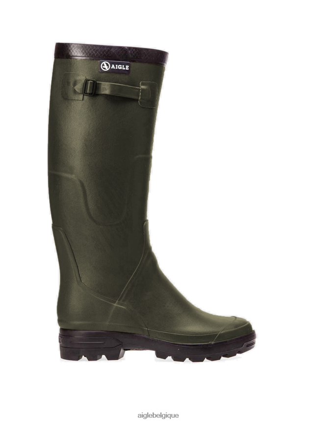 Aigle bottes bottes de chasse en caoutchouc kaki Hommes HV42L2245