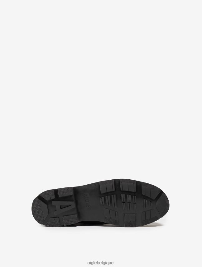 Aigle chaussures chaussures bateau en cuir sur notre semelle extérieure emblématique et intemporelle noir Hommes HV42L2322