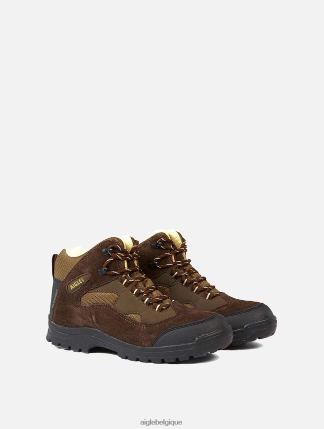 Aigle chaussures chaussures cuir imperméables homme marron/genet Hommes HV42L2342