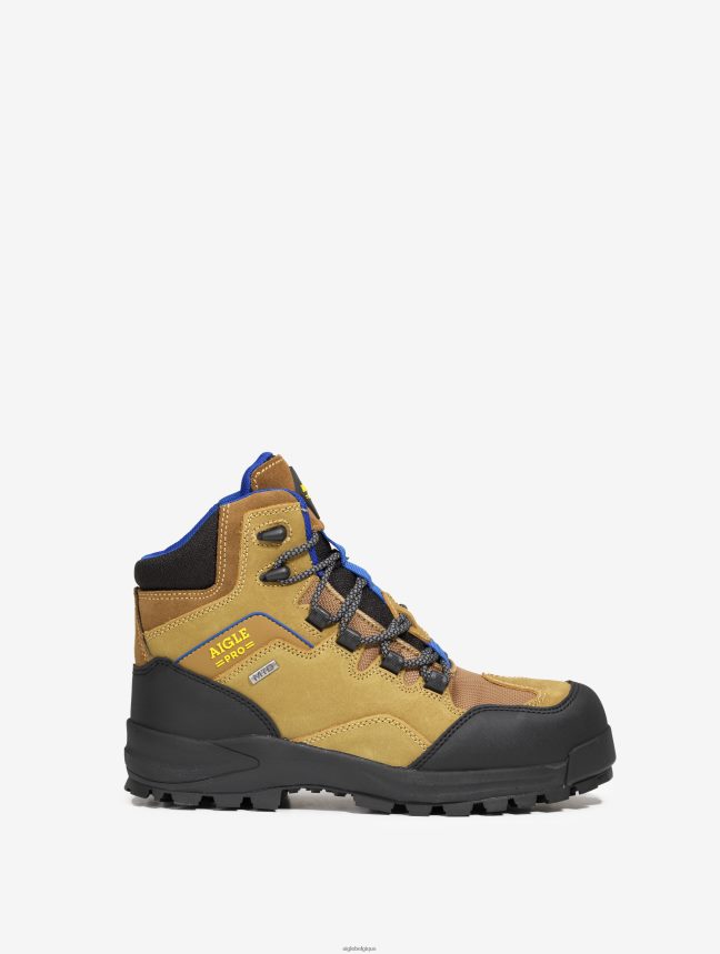 Aigle chaussures chaussures de sécurité en cuir imperméables et respirantes chameau Hommes HV42L2286