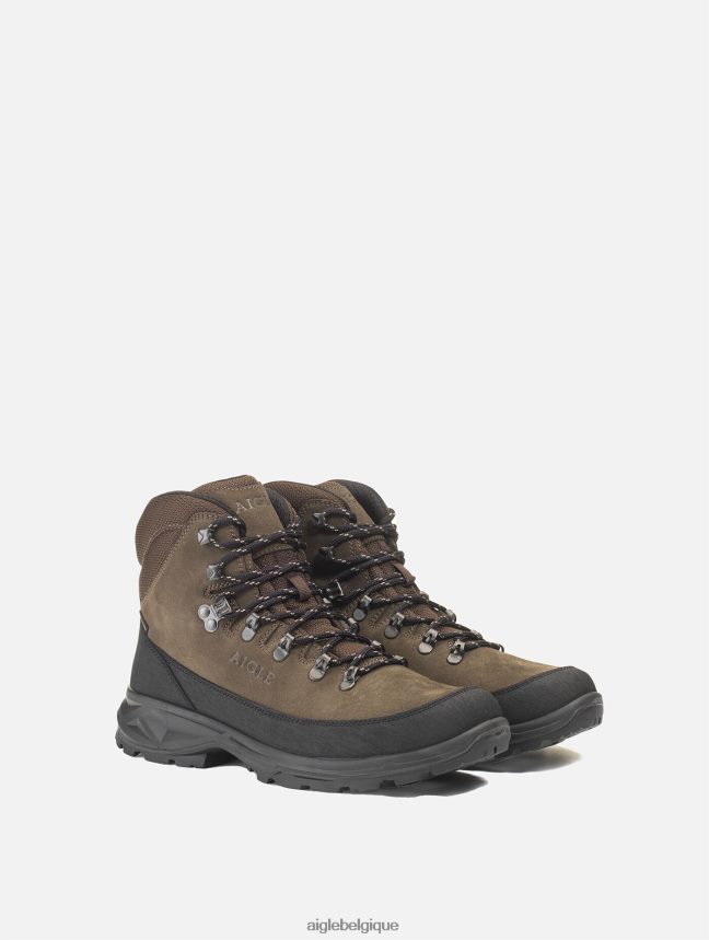 Aigle chaussures chaussures montantes en gore-tex avec embout à 360 degrés marron foncé Hommes HV42L2276