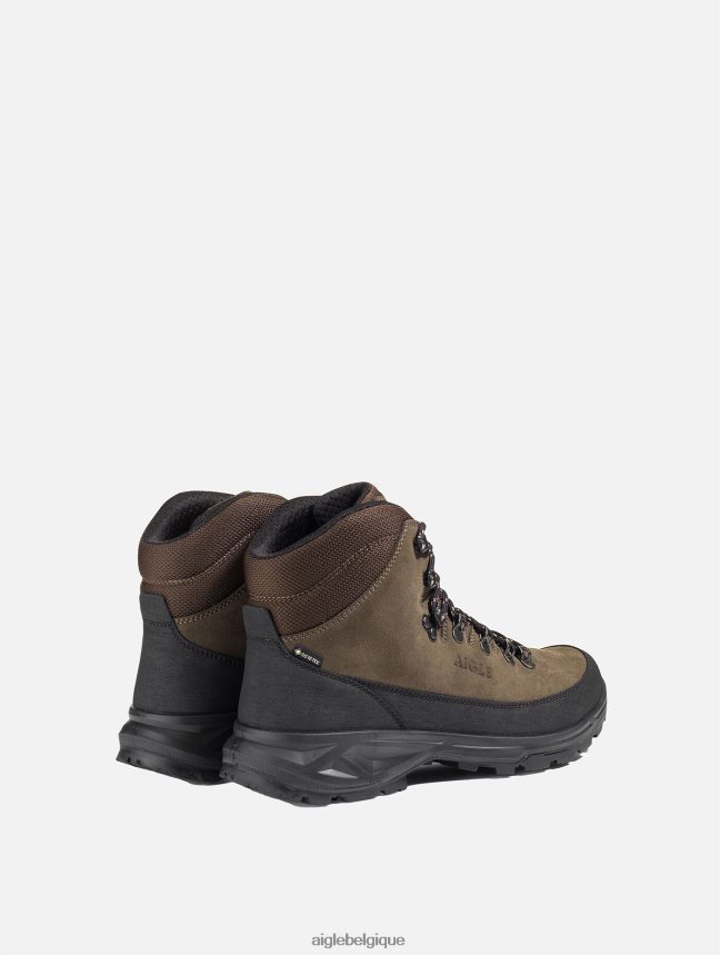 Aigle chaussures chaussures montantes en gore-tex avec embout à 360 degrés marron foncé Hommes HV42L2276