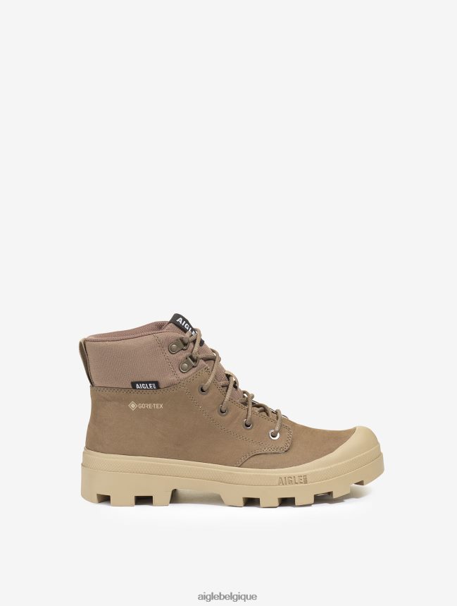 Aigle chaussures la chaussure de randonnée iconique en cuir gore-tex châtaigne Hommes HV42L2271