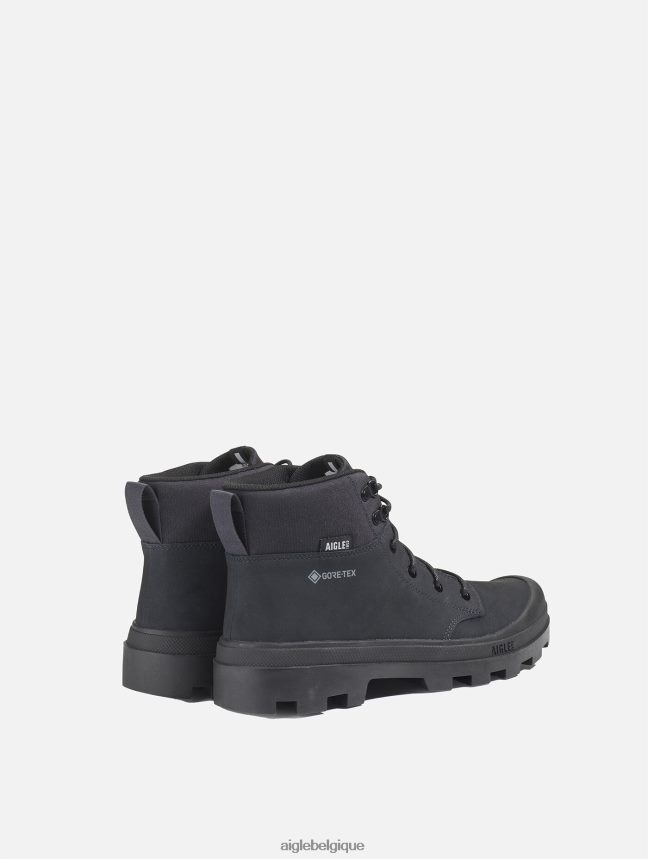 Aigle chaussures la chaussure de randonnée iconique en cuir gore-tex noir Hommes HV42L2264