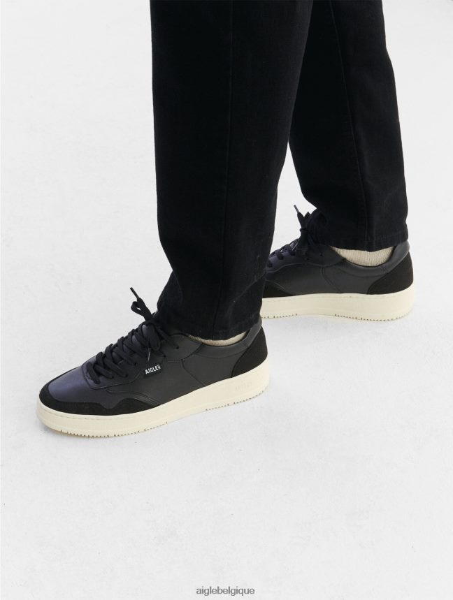 Aigle chaussures la sneaker en cuir durable noir Hommes HV42L2290