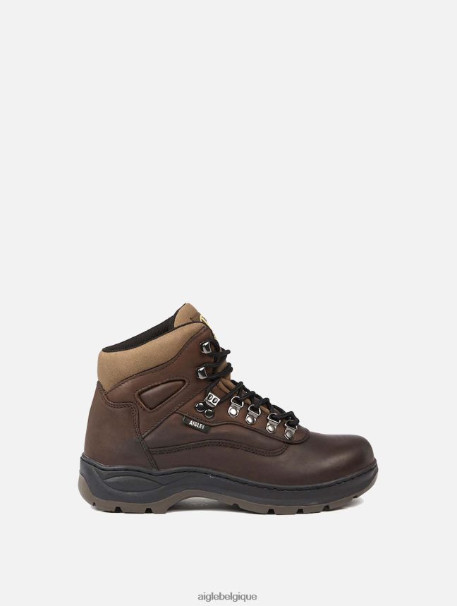 Aigle chaussures chaussures de marche cheville cuir de vache marron Hommes HV42L2310