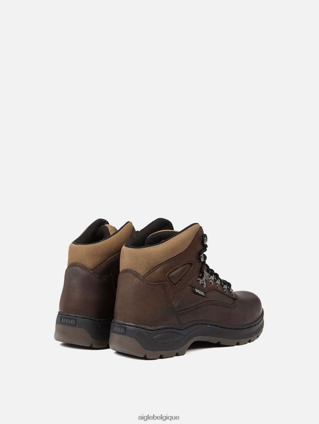 Aigle chaussures chaussures de marche cheville cuir de vache marron Hommes HV42L2310