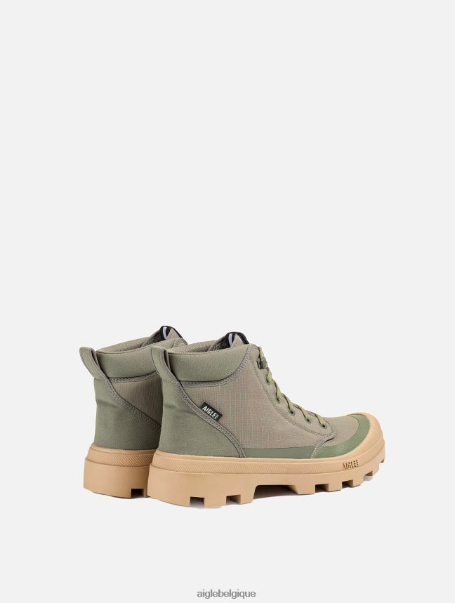 Aigle chaussures la chaussure de marche emblématique en polyester recyclé kaki Hommes HV42L2257