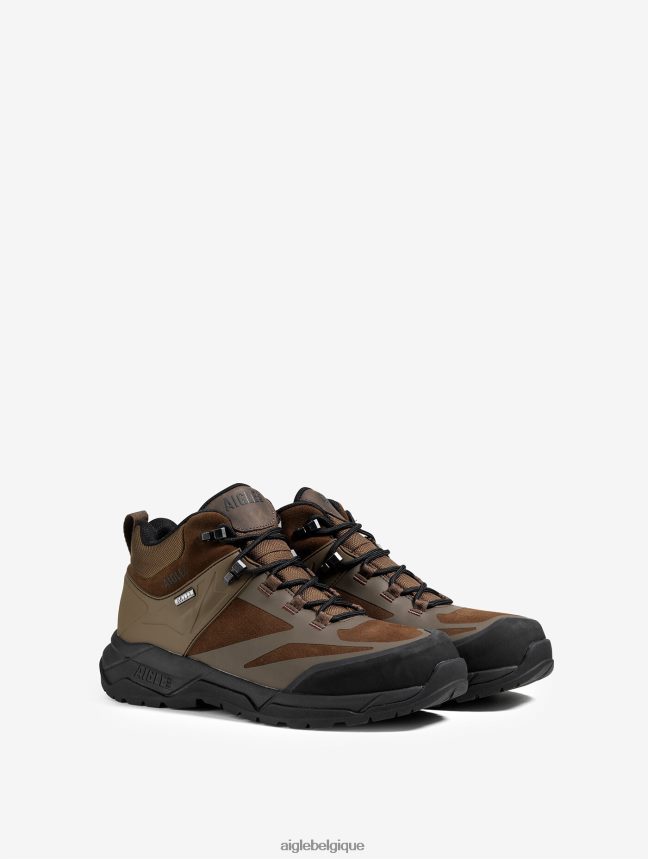 Aigle chaussures la chaussure de marche ultra légère avec membrane imperméable marron foncé Hommes HV42L2260