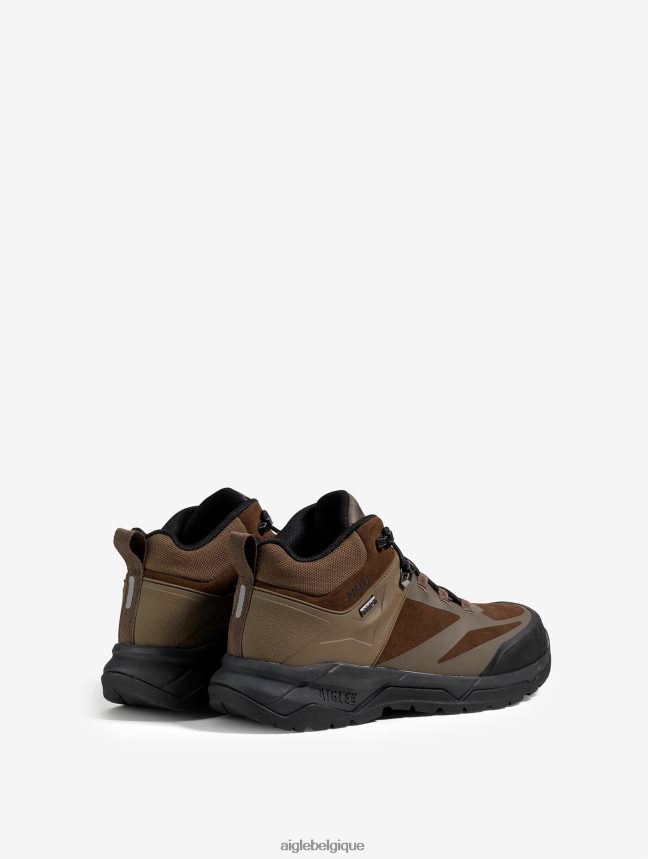 Aigle chaussures la chaussure de marche ultra légère avec membrane imperméable marron foncé Hommes HV42L2260