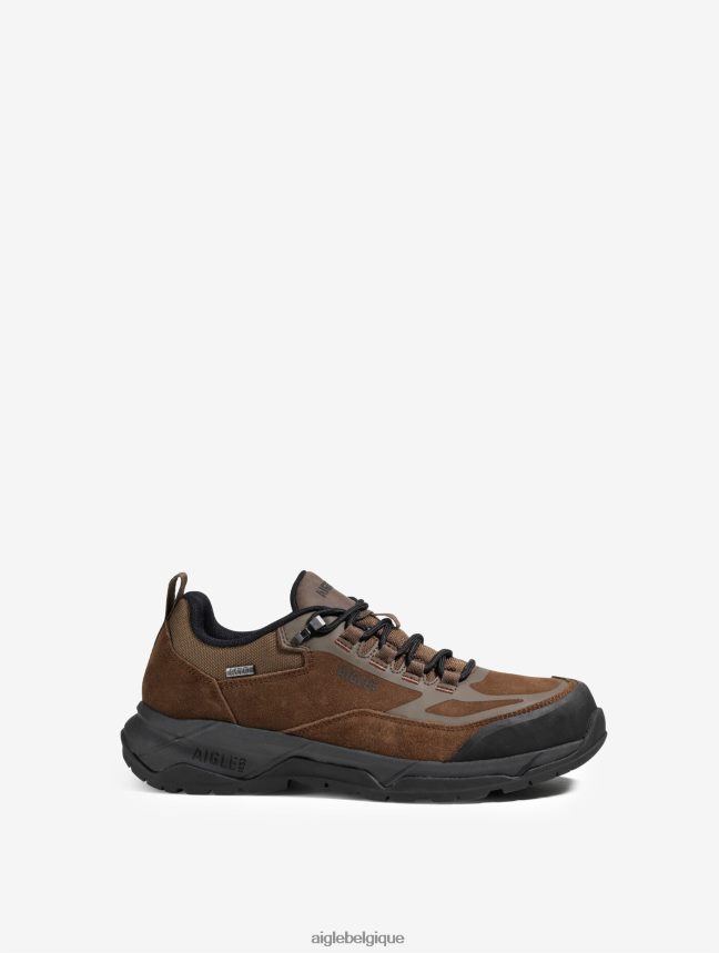 Aigle chaussures la chaussure de marche ultra légère avec membrane imperméable marron foncé Hommes HV42L2268