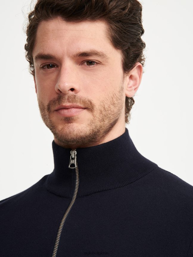 Aigle vêtements pull col montant à demi-zip en jauge fine Empire Hommes HV42L230