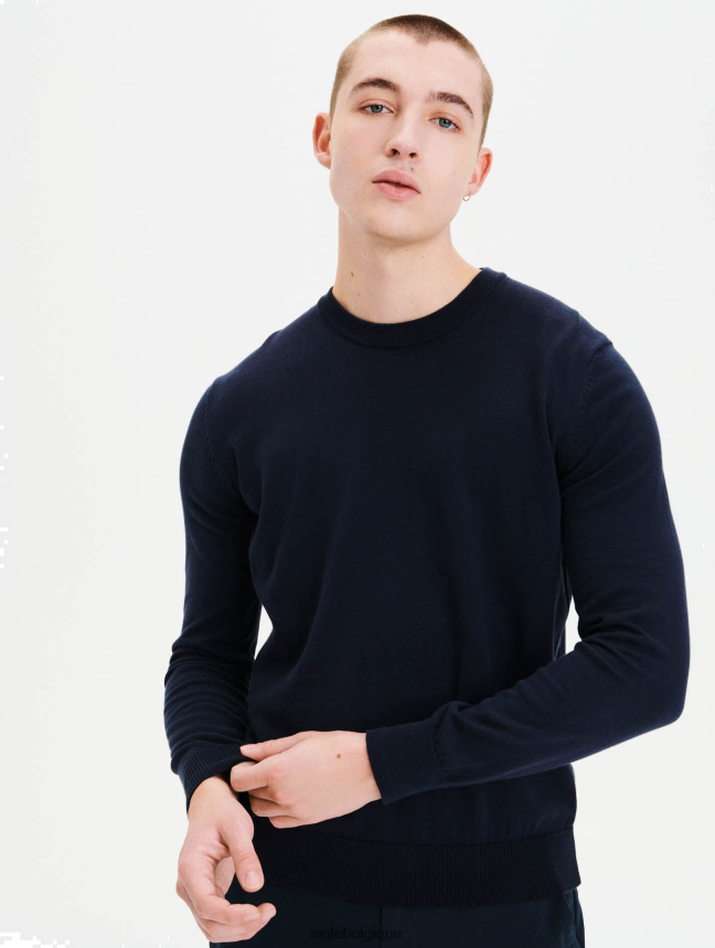 Aigle vêtements pull à col rond en coton biologique Empire Hommes HV42L2156