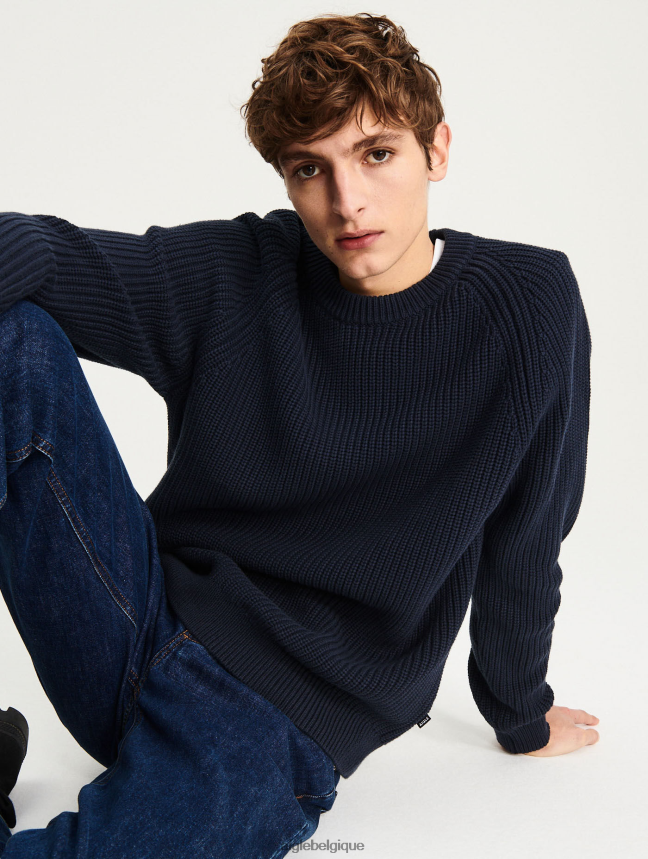 Aigle vêtements pull d'inspiration marine en coton biologique Empire Hommes HV42L246