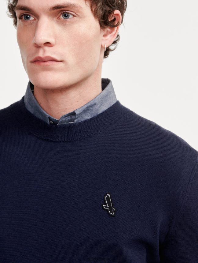 Aigle vêtements pull ras du cou en fine jauge Empire Hommes HV42L2151