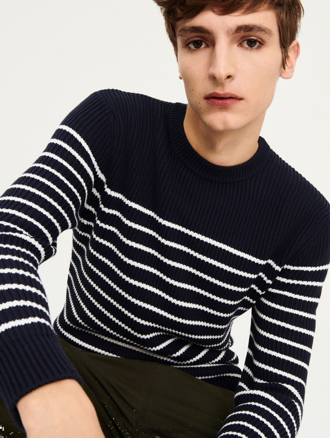 Aigle vêtements pull rayé d'inspiration marine en coton biologique empire st Hommes HV42L2148