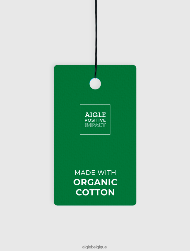 Aigle vêtements pull zippé à col ouvert en coton biologique gris chiné Hommes HV42L245