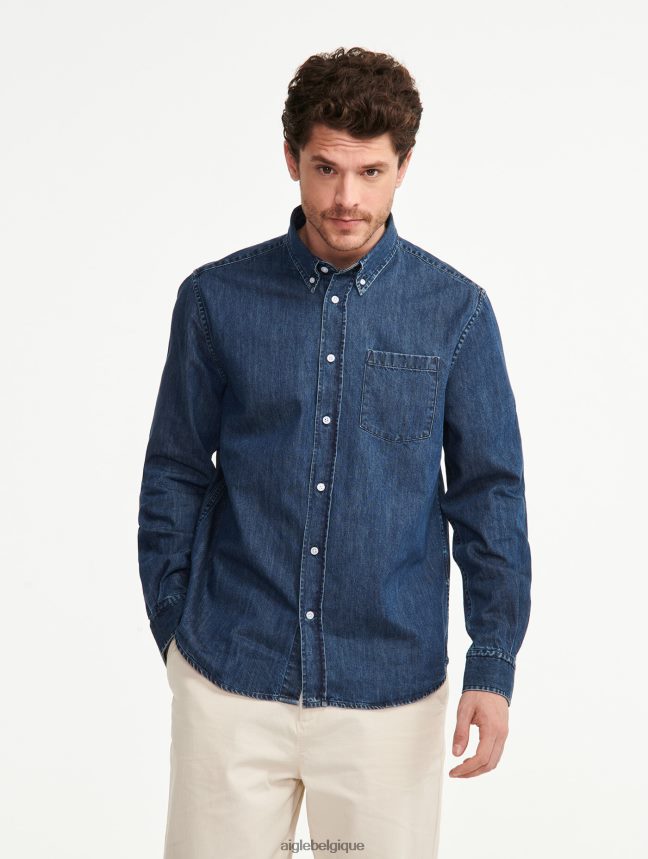 Aigle vêtements chemise en jean à manches longues jean Hommes HV42L2105