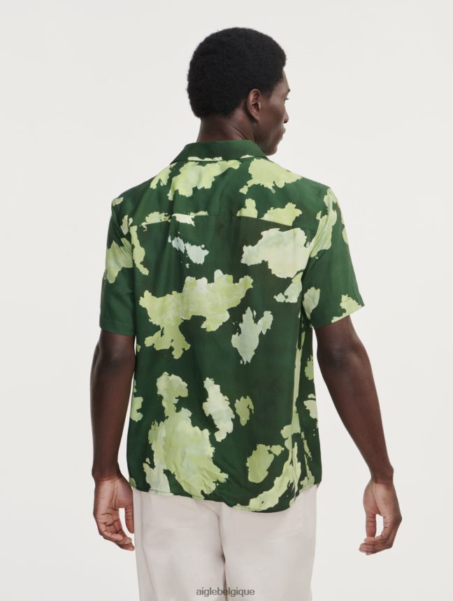 Aigle vêtements chemise à manches courtes imprimée en lyocell pr botanique Hommes HV42L2120
