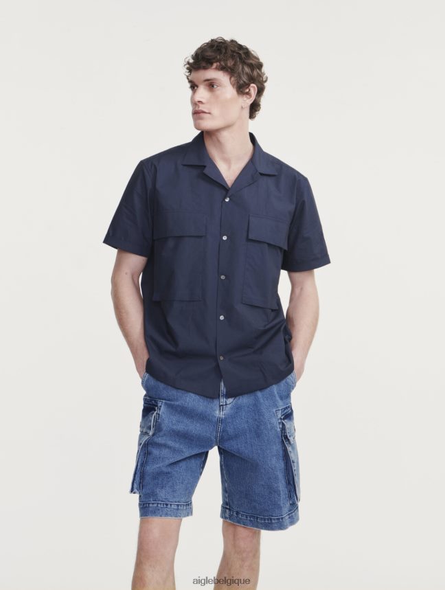 Aigle vêtements chemise militaire à manches courtes Empire Hommes HV42L249