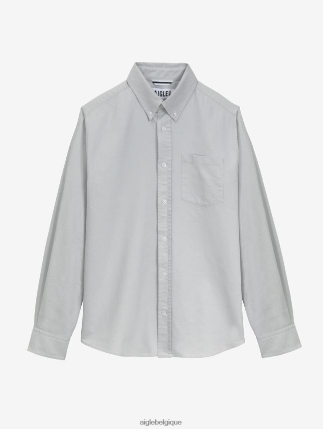 Aigle vêtements chemise oxford à manches longues bleu-ciel Hommes HV42L247