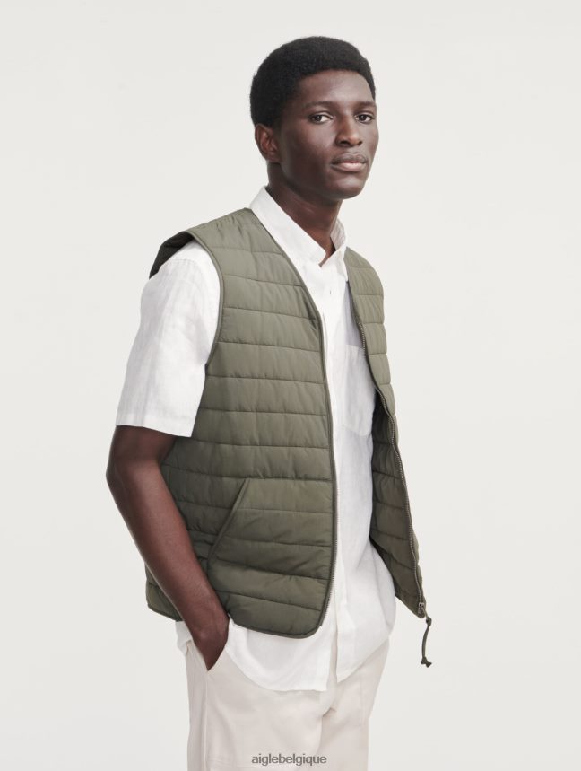 Aigle vêtements gilet court sans manches matelassé sorona dupont wr avocat Hommes HV42L2179